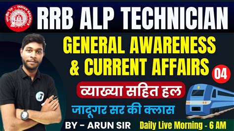 RRB ALP General Awareness Current Affairs Class 4 Railway ALP