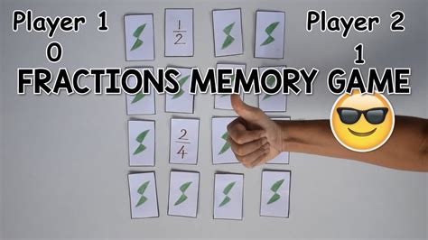 Equivalent Fractions Memory Game YouTube