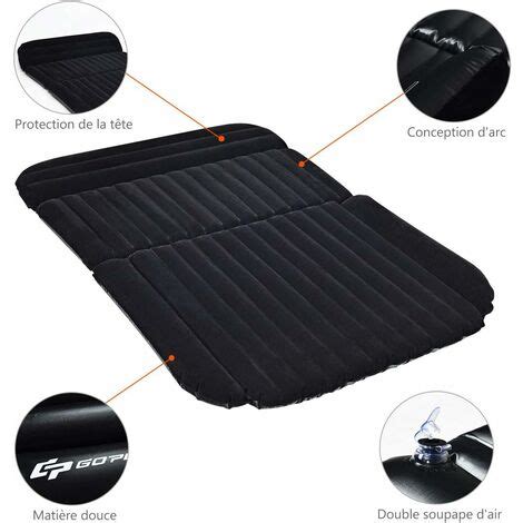 GOPLUS Matelas Gonflable Pour Voiture Lit De Voiture Avec Pompe A Air