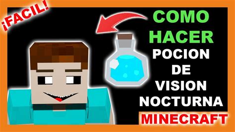 Como Hacer La Pocion De Vision Nocturna En Minecraft Facil Y Rapido