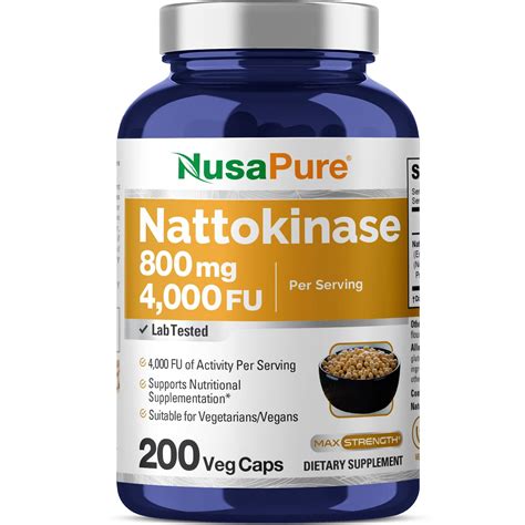 Mua NusaPure Nattokinase 4000 FU 200 Veggie Capsules Non GMO trên