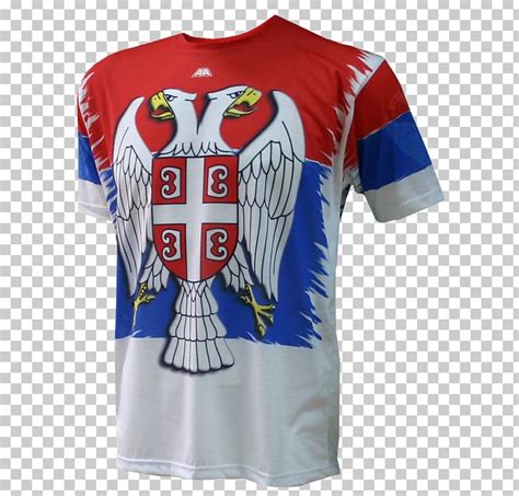 T-shirt Serbia National Football Team Sports Fan Jersey 2018 World Cup ...