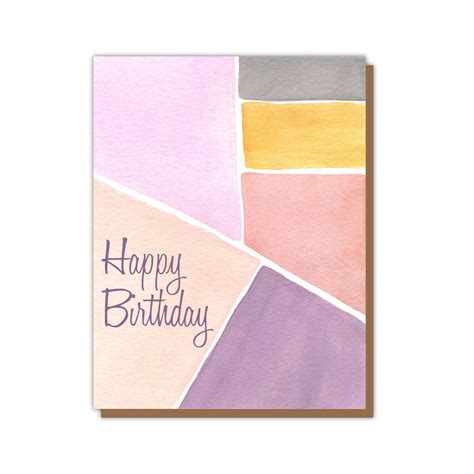 Happy Birthday Watercolor Card | Watercolor birthday cards, Birthday card drawing, Happy ...