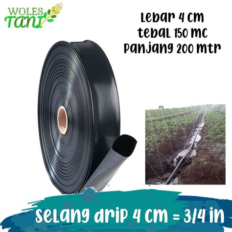 Jual Selang Drip Hitam Selang Irigasi Cm Inch Panjang Meter