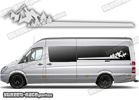 Vicica Car Long Side Vinyl Stripes Graphics Stickers Decals Trailer Hauler Camper Vans Caravan