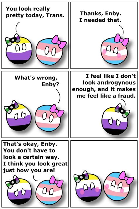 Trans And Enby Cheer Each Other Up Lgballt