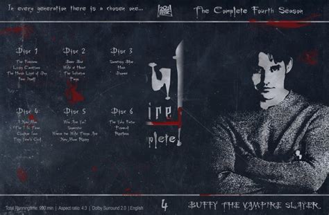 Buffy The Vampire Slayer Season 4 Tv Dvd Custom Covers