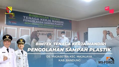 BIMTEK Pengolahan Sampah Plastik DINAS TENAGA KERJA KABUPATEN BANDUNG