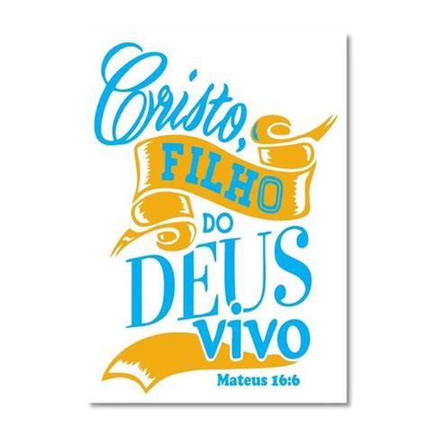 Placa Decorativa Cristo Filho Do Deus Vivo 21x30cm Cada Quadro Placa Decorativa Magazine Luiza