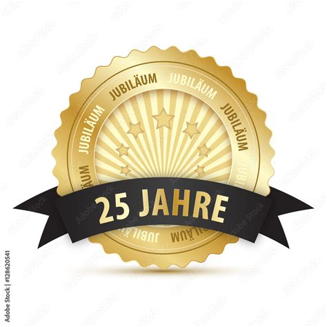 25 Jahre Jubiläum Stempel Stock Vektorgrafik Adobe Stock