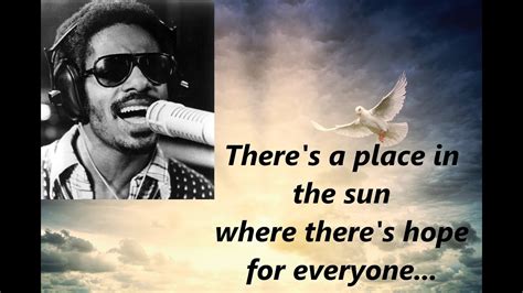 Stevie Wonder A place in the sun (lyrics) Chords - Chordify