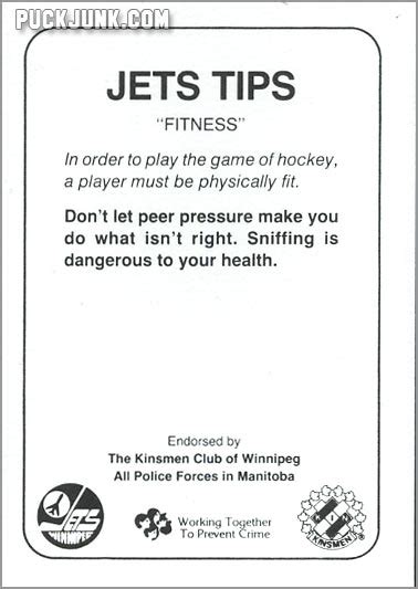 Review 1985 86 Winnipeg Jets Team Set Puck Junk