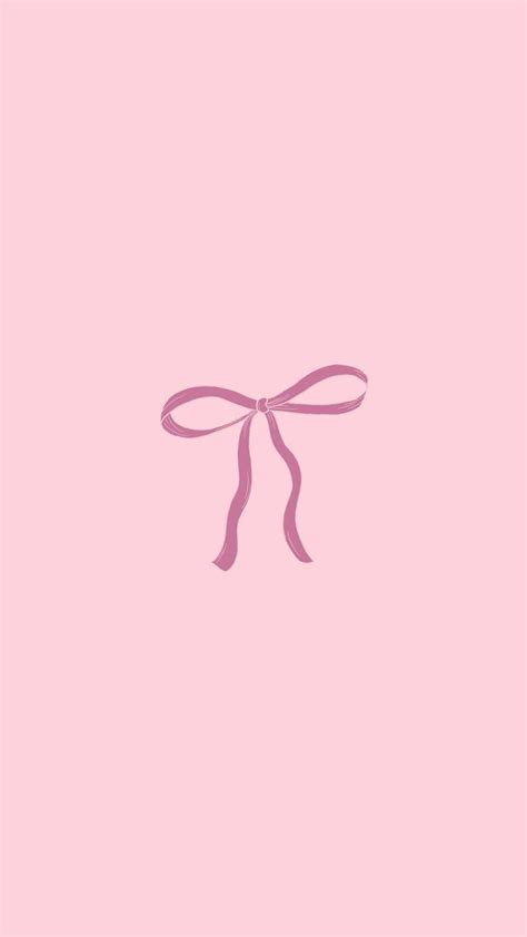 Coquette Phone Wallpaper | Pink Wallpaper with Bow