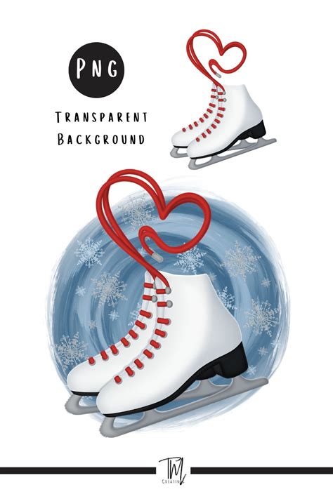 Ice Skates Clipart PNG Transparent Background