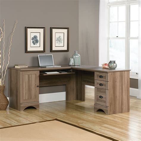 Harbor View Corner Desk – Salt Oak | The Brick