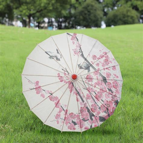 Asian Nylon Umbrella Parasol Diy Paper Umbrellas Classical Handmade Oil Paper Umbrella Painting