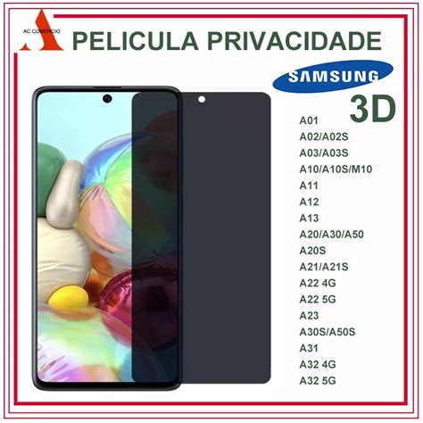 Pel Cula D Vidro Privacidade Anti Spy Samsung Galaxy A A A S A