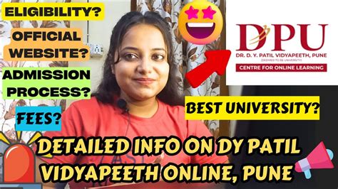 DETAILED Review On DY PATIL VIDYAPEETH ONLINE PUNE DR DY PATIL