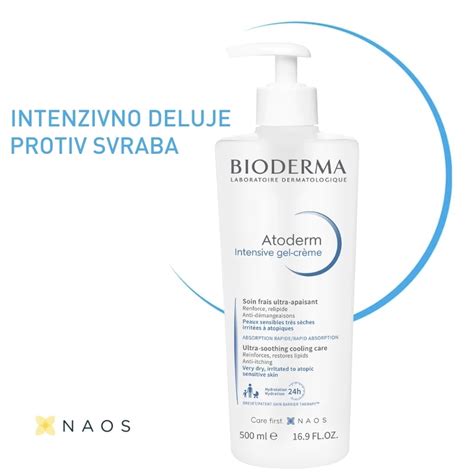 BIODERMA Atoderm Intensive Gel Creme Krema Protiv Svraba 500 ML EApoteka