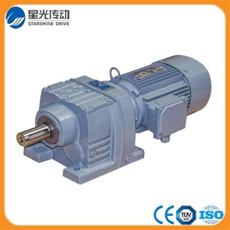 Inline Helical Geared Motor Reducer R Series With Iec Motor China