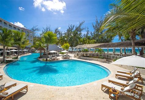 Swimming pool at Sandals Barbados; a luxury all-inclusive couples only resort located on the ...