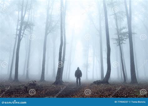 Horror Dark Killer In The Forest Stock Image Image Of Halloween