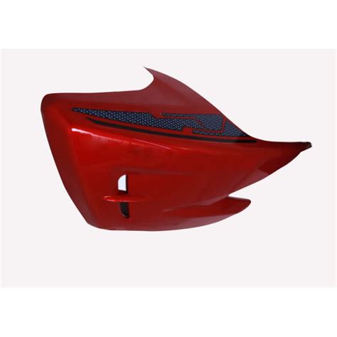 Tank Side Cover Panel Set Lh Rh Tvs Apache Rtr Cc Red Indian