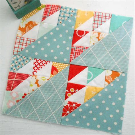 A Really Scrappy Version Of Block Birds In The Air Quilt Blocks