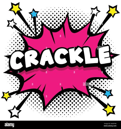 Crackle Pop Art Comic Speech Bubbles Book Sound Effects Vector