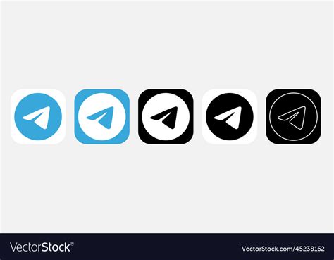 App icon telegram Royalty Free Vector Image - VectorStock