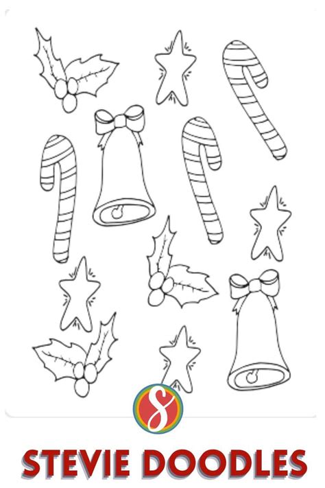 Free Candy Cane Coloring Pages — Stevie Doodles