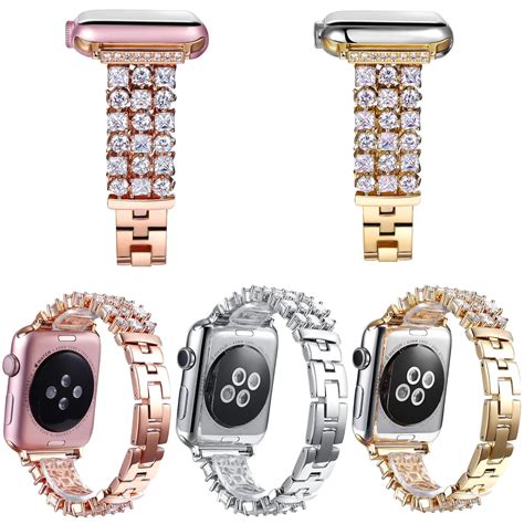 Luxury Bling Diamond Bracelet For Apple Watch Iwatch Series 1 2 3 Band Rhinestone Stainless