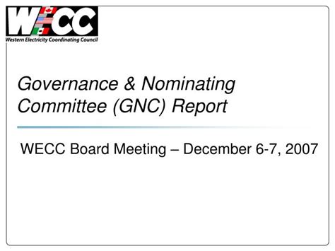 Ppt Governance And Nominating Committee Gnc Report Powerpoint Presentation Id3426302