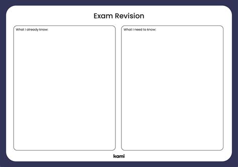 Exam Revision Template for Teachers | Perfect for grades 10th, 11th ...