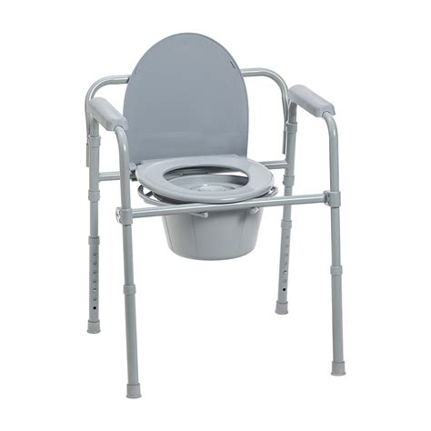 Buy Drive Medical 11148 1 Folding Steel Bedside Commode Chair Portable