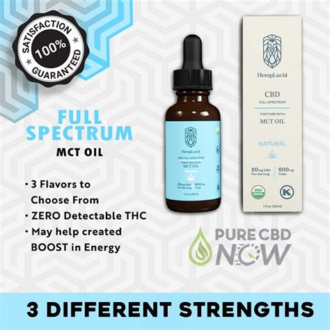 Hemplucid Full Spectrum Mct Oil Ml Pure Cbd Now