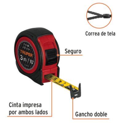 Ripley WINCHA TRUPER FCG 3M 3M CINTA MÉTRICA FLEXÓMETRO COMPACTO