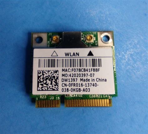 Dell Latitude E Internal Dw Wifi Adapter Card Fr Broadcom