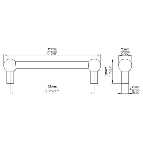 Stainless Steel Collection Centers Handle In Stainless Steel