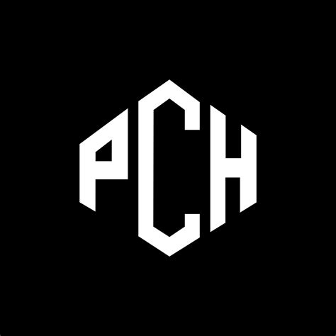 PCH letter logo design with polygon shape. PCH polygon and cube shape logo design. PCH hexagon ...