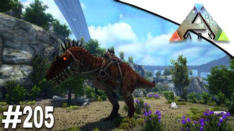 Je TAME Le CARCHARODONTOSAURUS ARK CLUSTER 205 YouTube