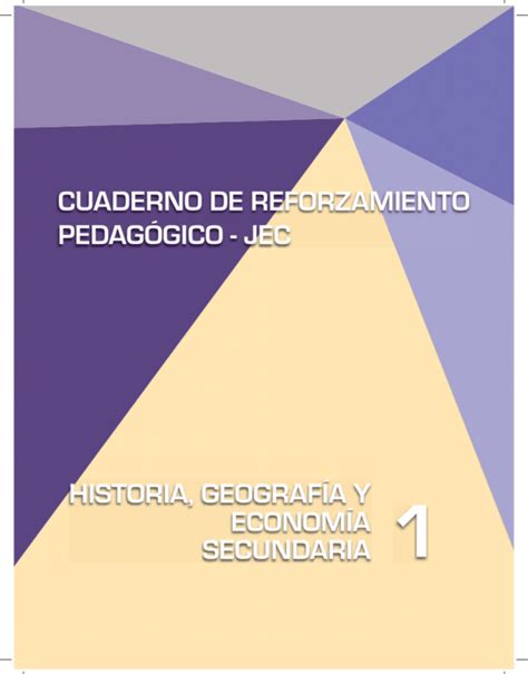 Historia Geografia Y Economia Secundaria Cuaderno De Reforzamiento