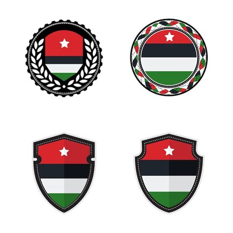 Premium Vector Flat Design Jordan National Emblems