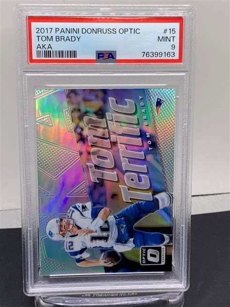 2017 PANINI DONRUSS OPTIC TOM BRADY AKA PRIZM SILVER HOLO PSA 9 MINT EBay