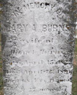 Mary Ann Knipple Burns 1822 1891 Homenaje De Find A Grave