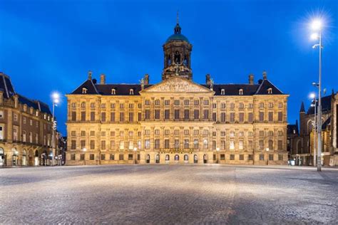 Royal Palace Dam Square Amsterdam Netherlands Dam Square Famous Place