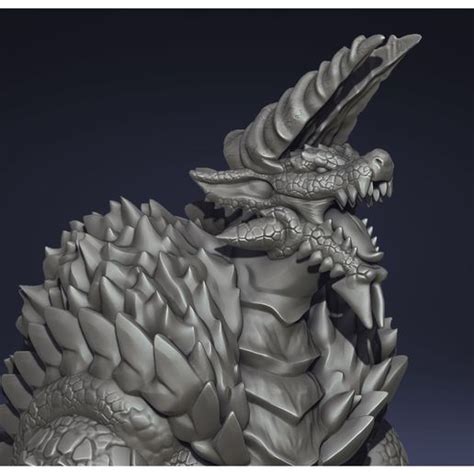 Stl File Zinogre Jinouga Monster Hunter 3d Fan Art ・3d Print