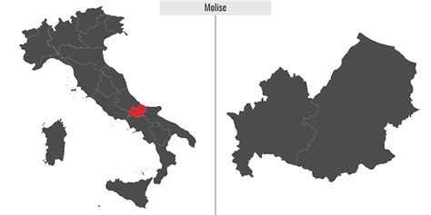 Premium Vector | Map of molise province of italy