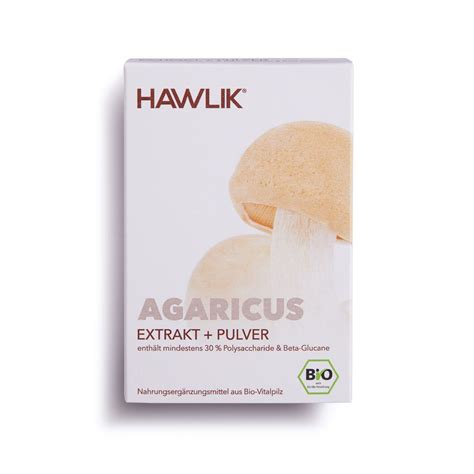 Bio Agaricus Extrakt Und Pulver Kapseln Hawlik Vitalpilze De