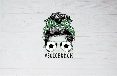 Soccer Mom Messy Bun Graphic By Amitta Art · Creative Fabrica